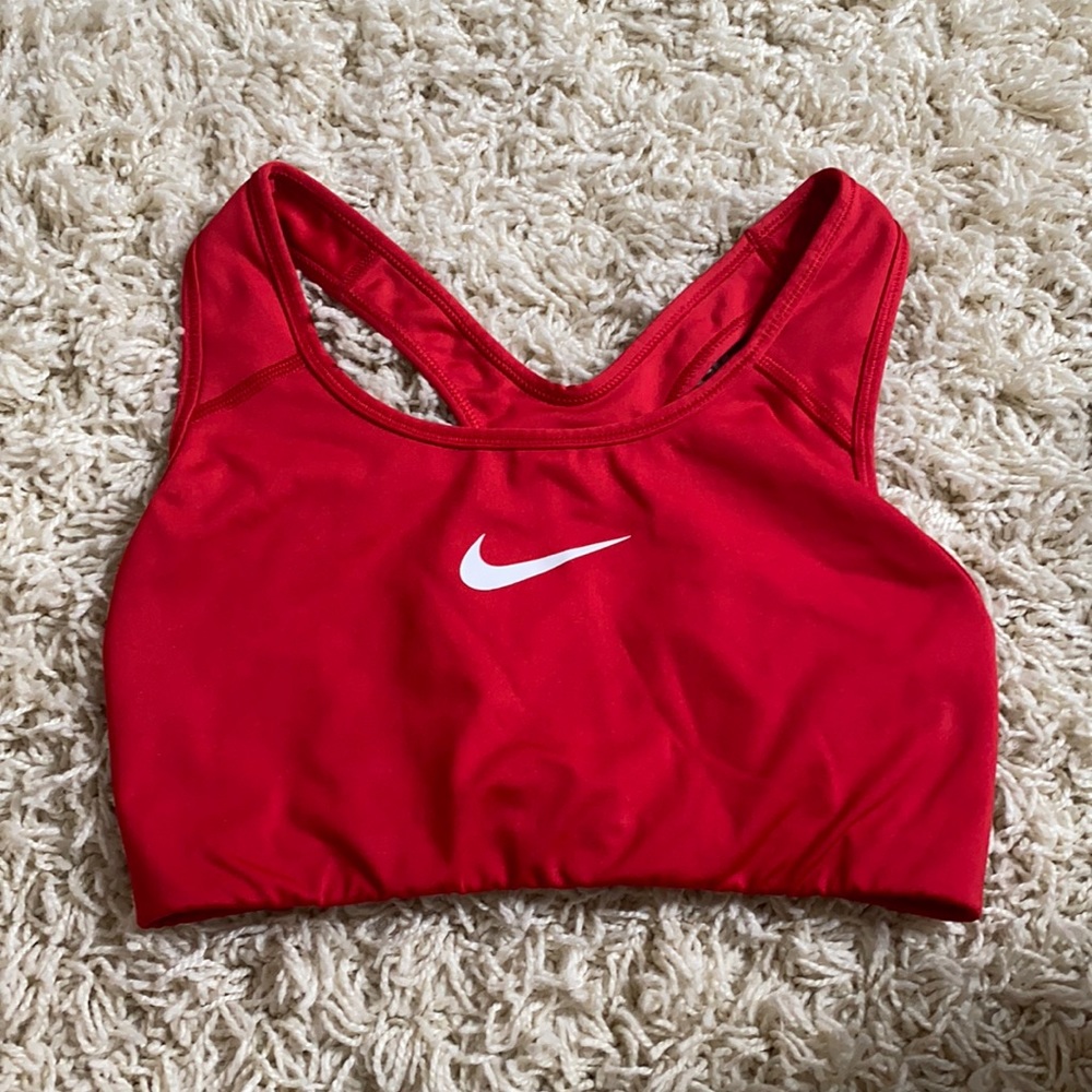 Nike Red Sports Bra Size Small